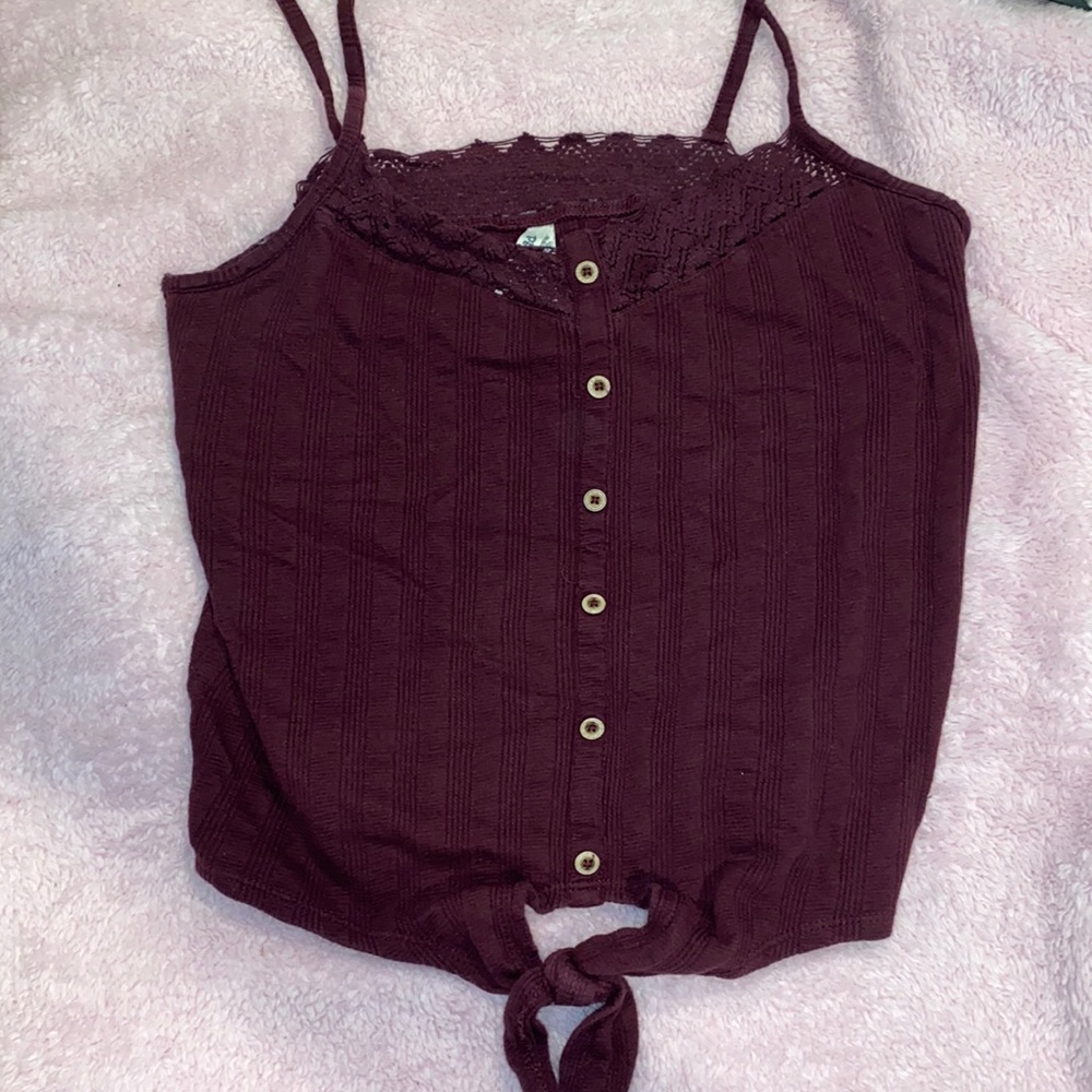 Burgundy Tank Top